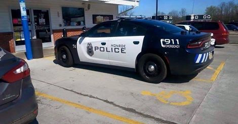 Police officer ticketed for parking in handicapped spot