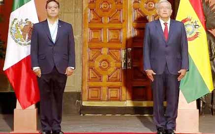 Arce y Obrador (Presidentes de Bolivia y Mexico)
