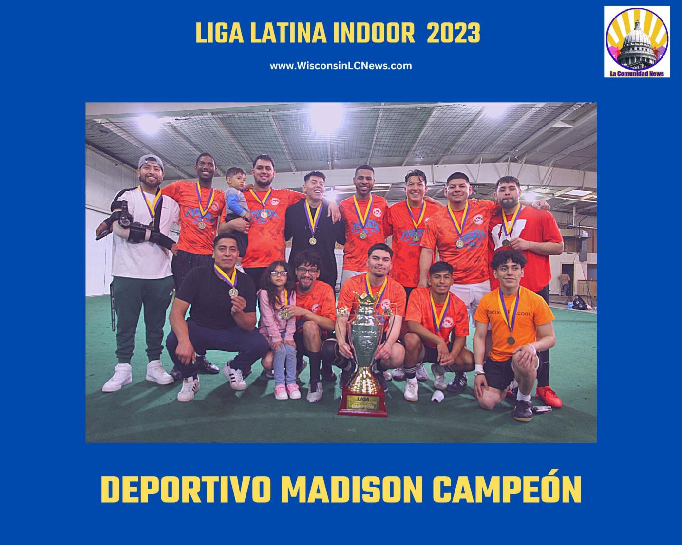 Liga de Latinos y Latinas clausura el campeonato con la entrega de medallas y trofeos